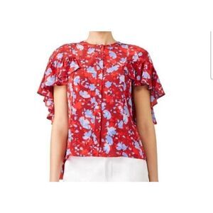 Alexis Danijela  Silk Floral Blouse Size Small